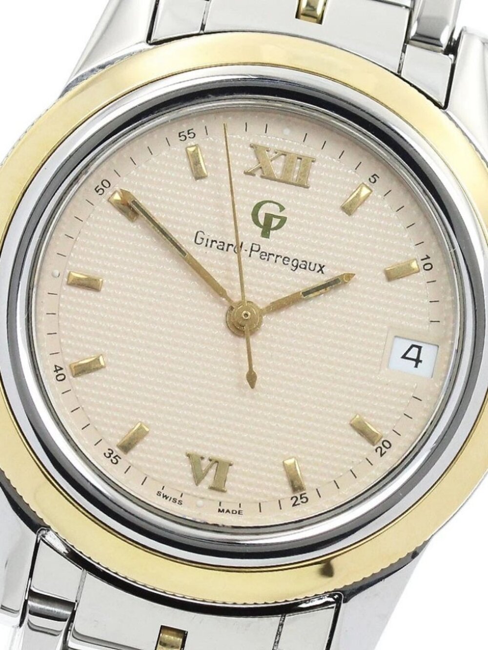GIRARD PERREGAUX Gold Plated90 1100 YG bezel date Automatic Men's Watch_947083